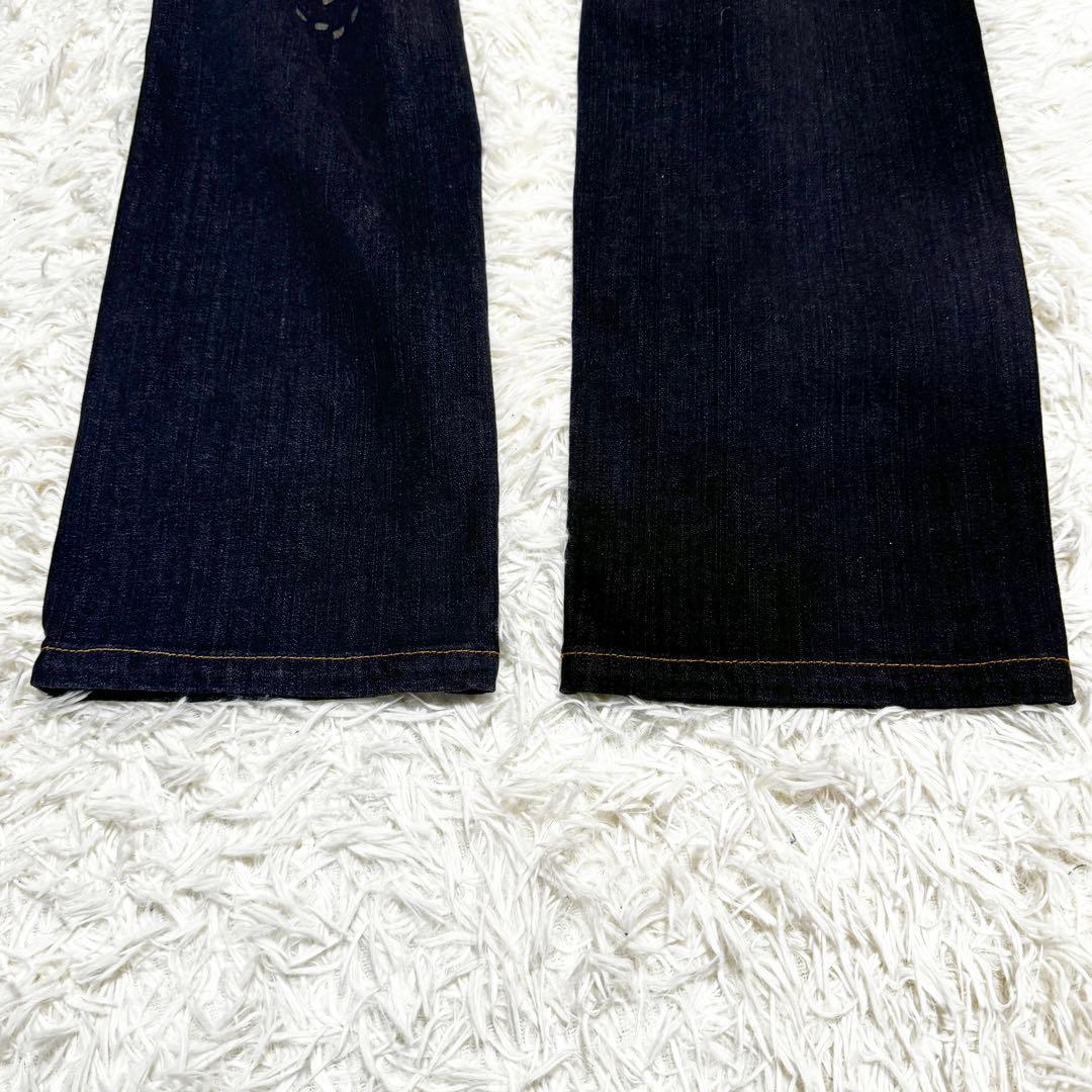 美品 アルベロベロ デニムパンツ ぶたさん　刺繍ラメプリント オレボレブラ