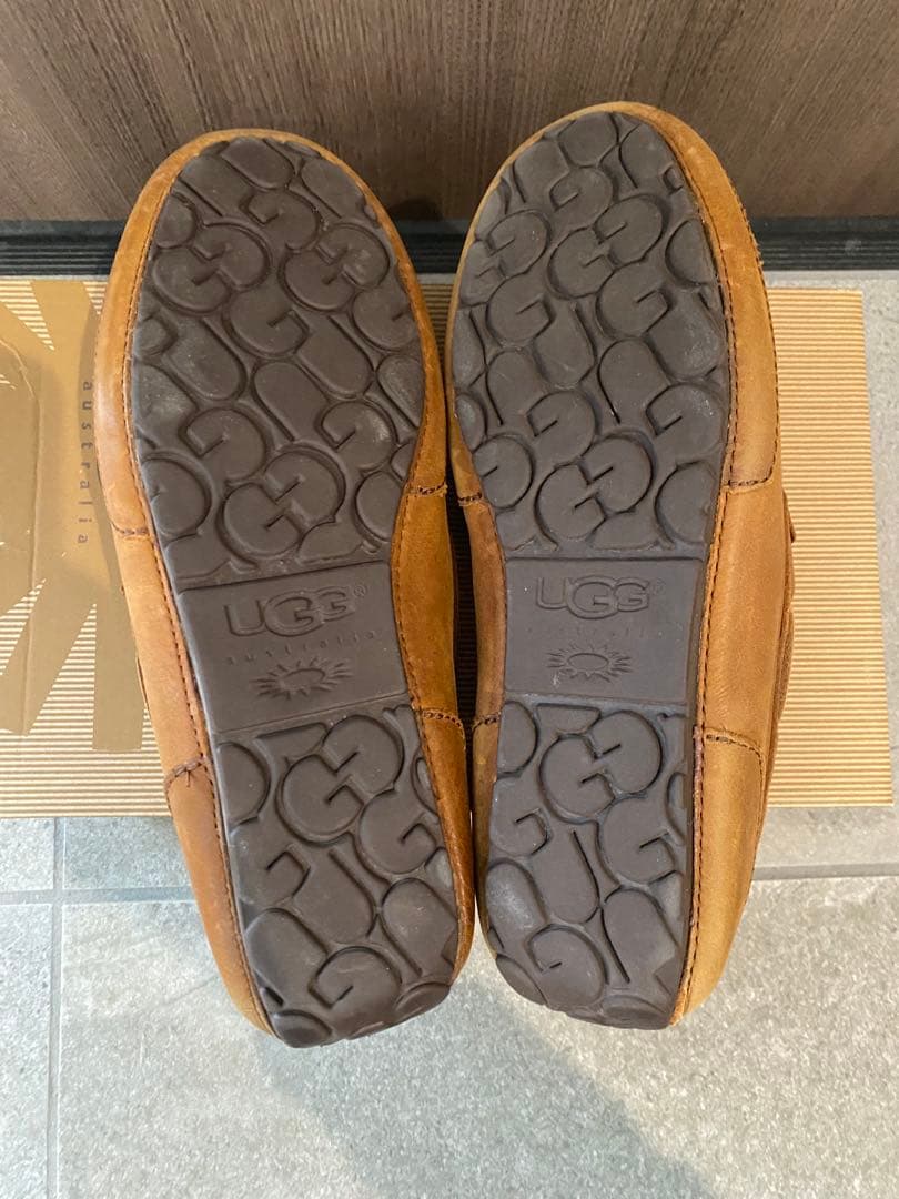 UGG ブラウンモカシン アグ M CHESTER チェスナット 27.0cm