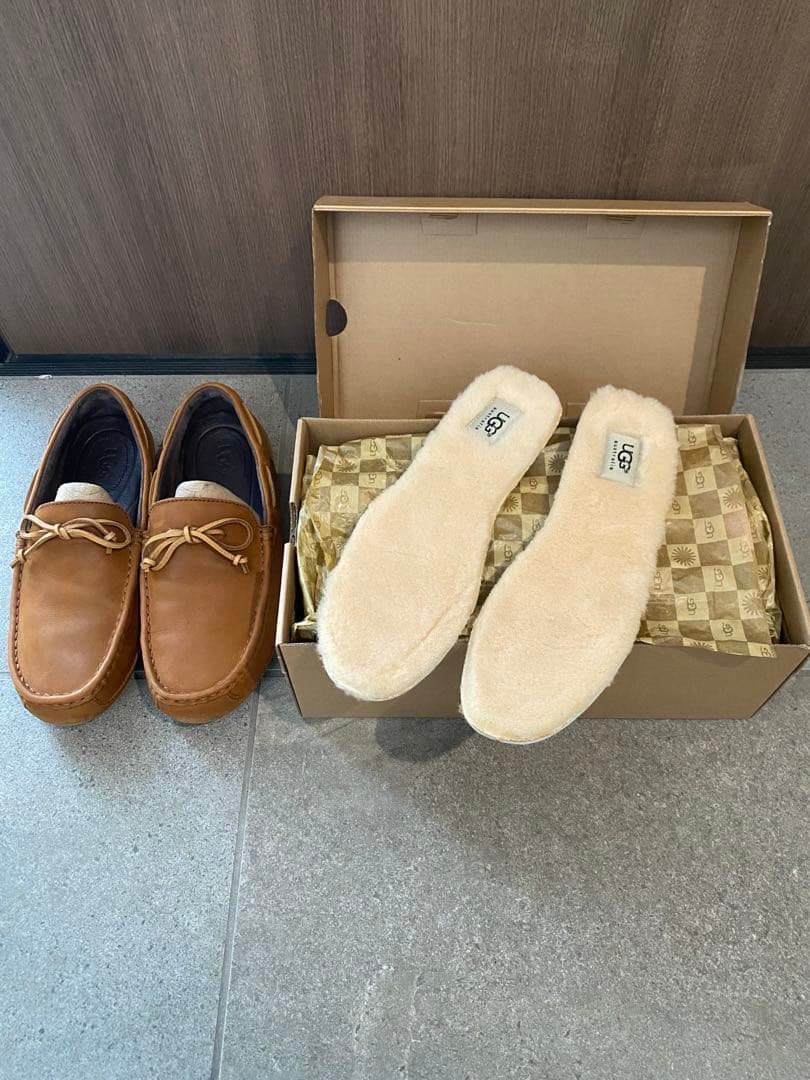 UGG ブラウンモカシン アグ M CHESTER チェスナット 27.0cm