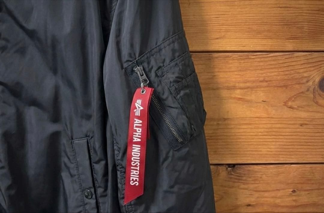 【ALPHA INDUSTRIES MA-1 フライトジャケット L ブラック】