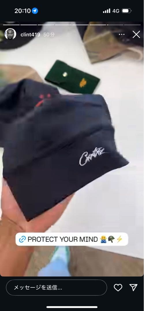 Corteiz LITEWORKY CAP [BLACK]スカルキャップビーニー
