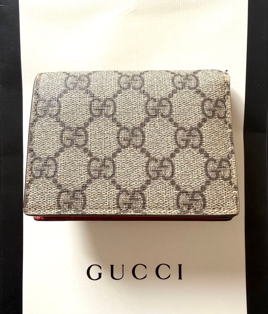 GUCCI 二つ折り財布 チェリー