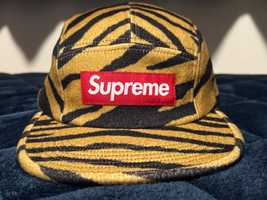 帽子 Supreme 19ss Wool Camp Cap Tiger Stripe