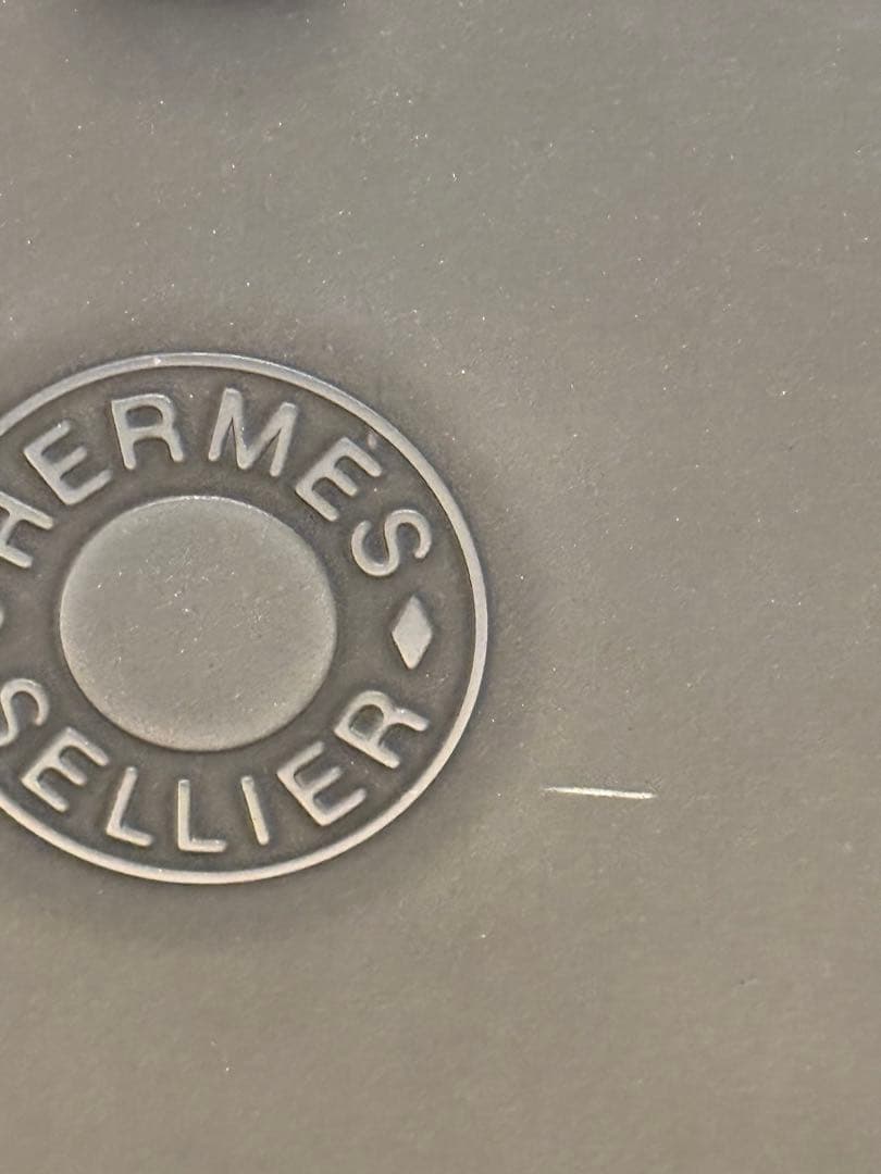 HERMES グルーミング　ボックス　エルメス　馬具缶　インテリア　スツール