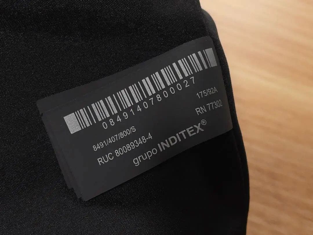 極稀少!! ZARA ベルベットデニム地 ファイヤーマンジャケット S 黒