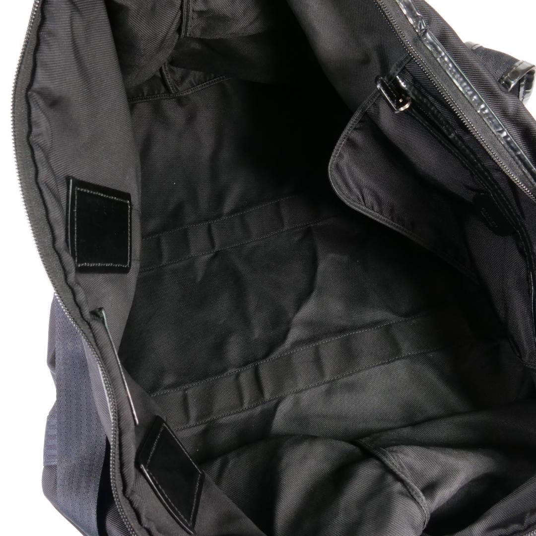 極美品✨GUCCI グッチ ボストンバッグ 2way ナイロン ブラック 大容量