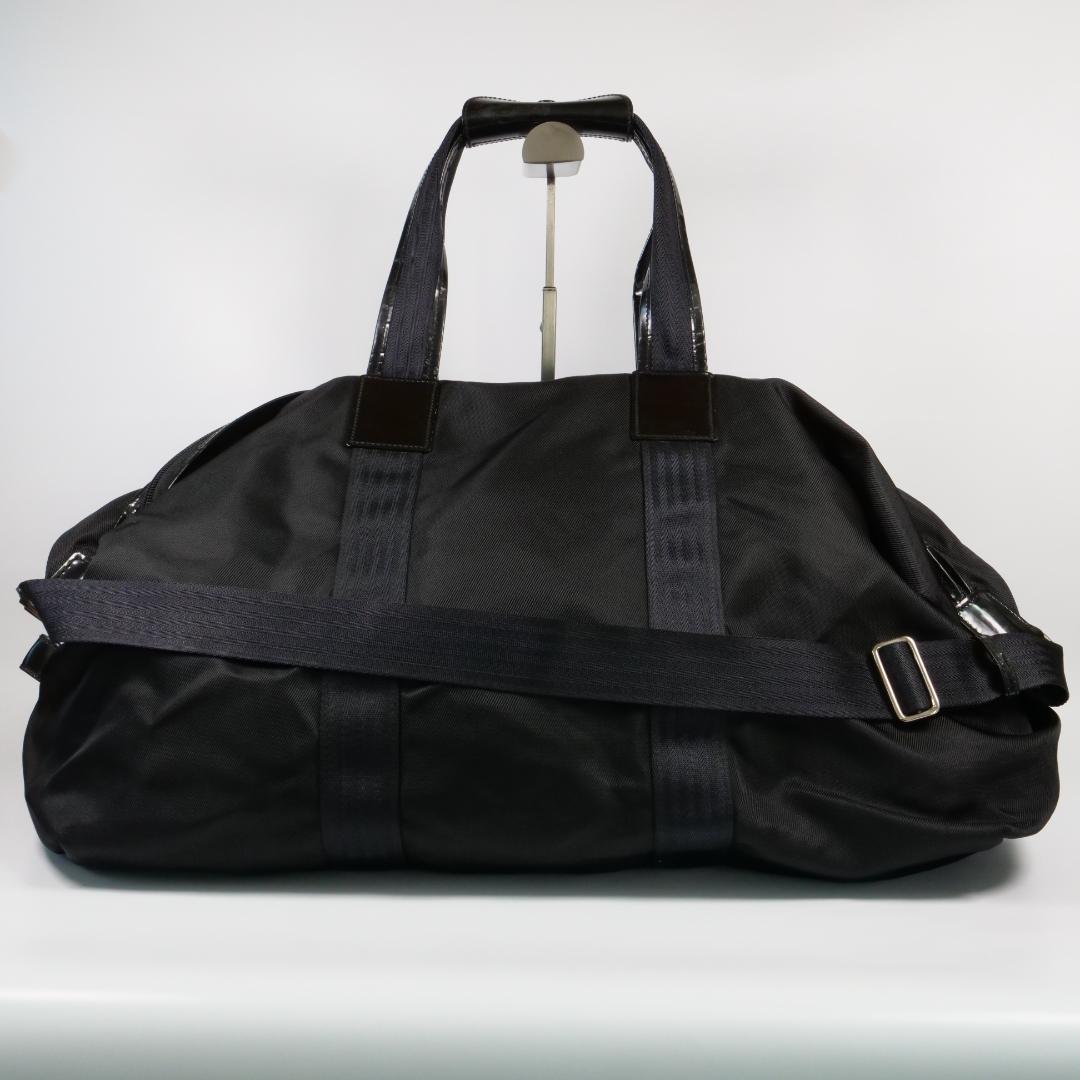 極美品✨GUCCI グッチ ボストンバッグ 2way ナイロン ブラック 大容量