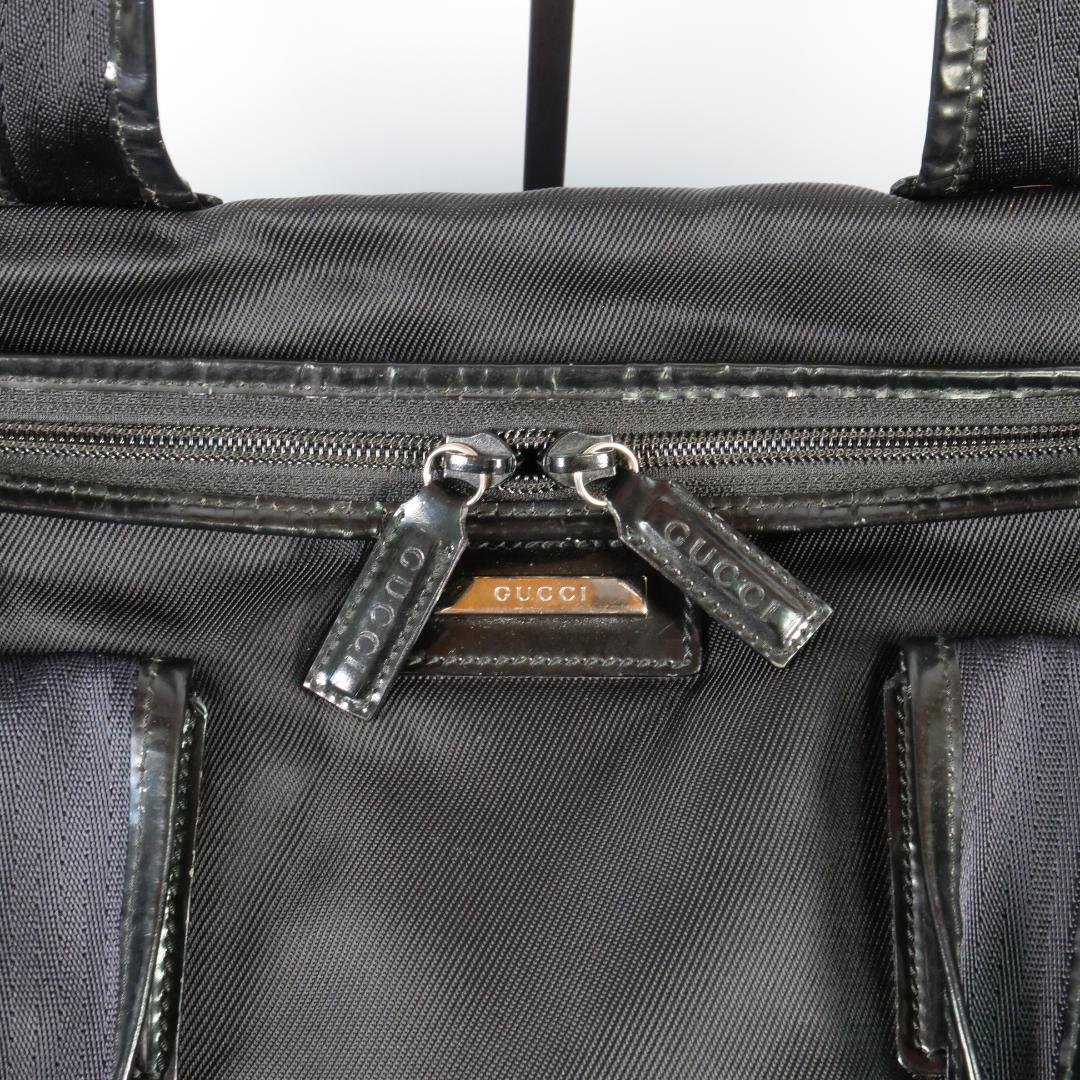 極美品✨GUCCI グッチ ボストンバッグ 2way ナイロン ブラック 大容量