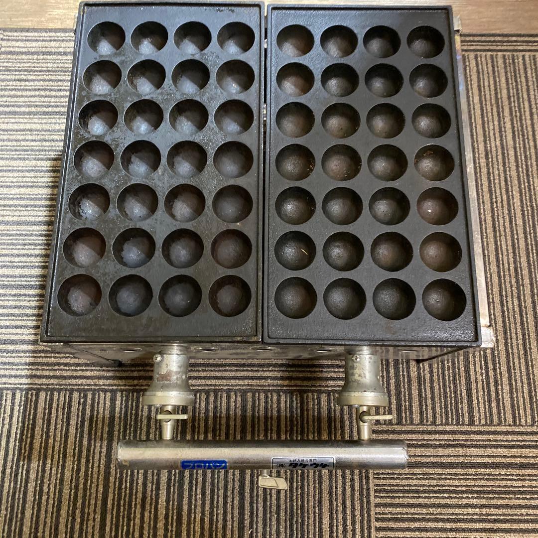 タケウチ プロパンガス式たこ焼き器 56穴 ステンレス製