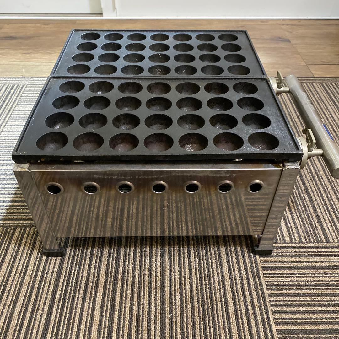 タケウチ プロパンガス式たこ焼き器 56穴 ステンレス製