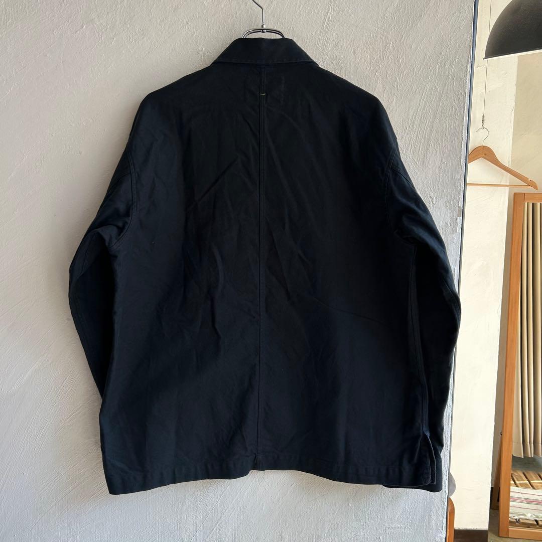 美品 MHL. ジップアップブルゾン ネイビー マーガレットハウエル