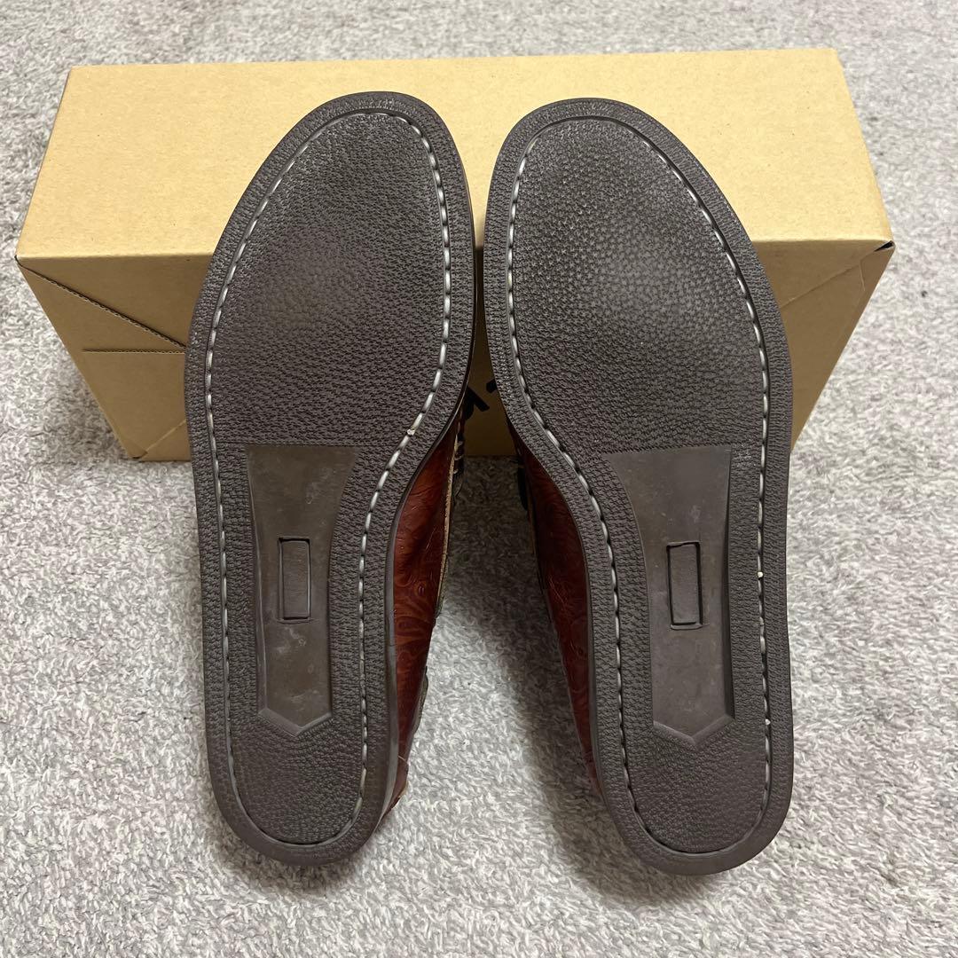 ネペンテス　ペイズリー モカシン デッキシューズ