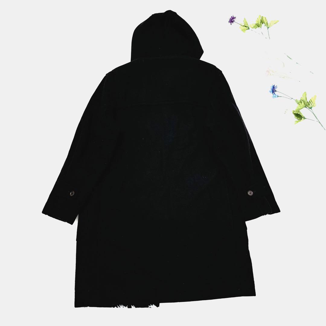 Paul Smith ポールスミス　黒 ダッフルコート ロング　フード