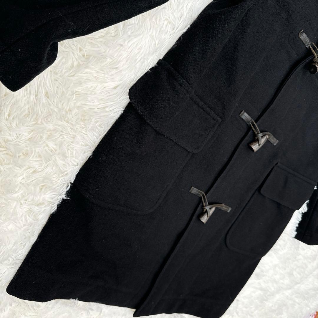 Paul Smith ポールスミス　黒 ダッフルコート ロング　フード