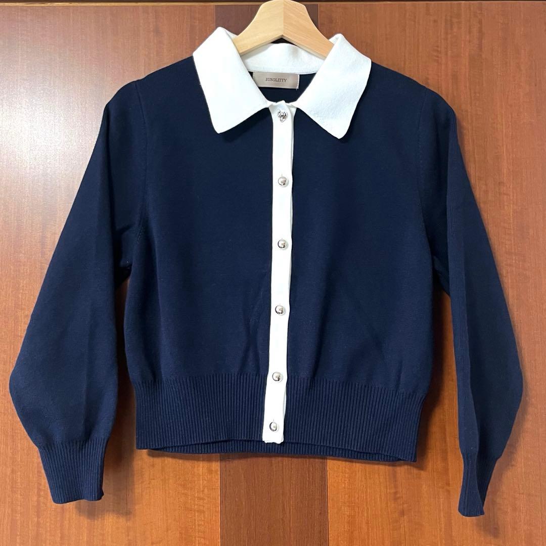 【出品再開！】JUSGLITTY 衿付カーディガン＊美品
