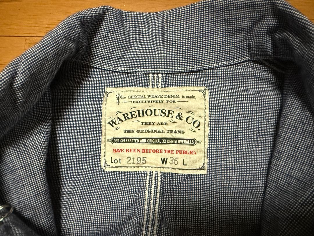 新品試着のみ ウエアハウス ピンチェック カバーオール WAREHOUSE