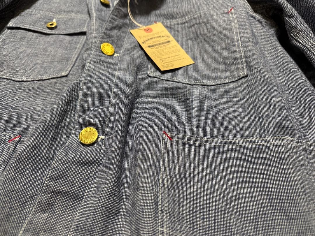 新品試着のみ ウエアハウス ピンチェック カバーオール WAREHOUSE