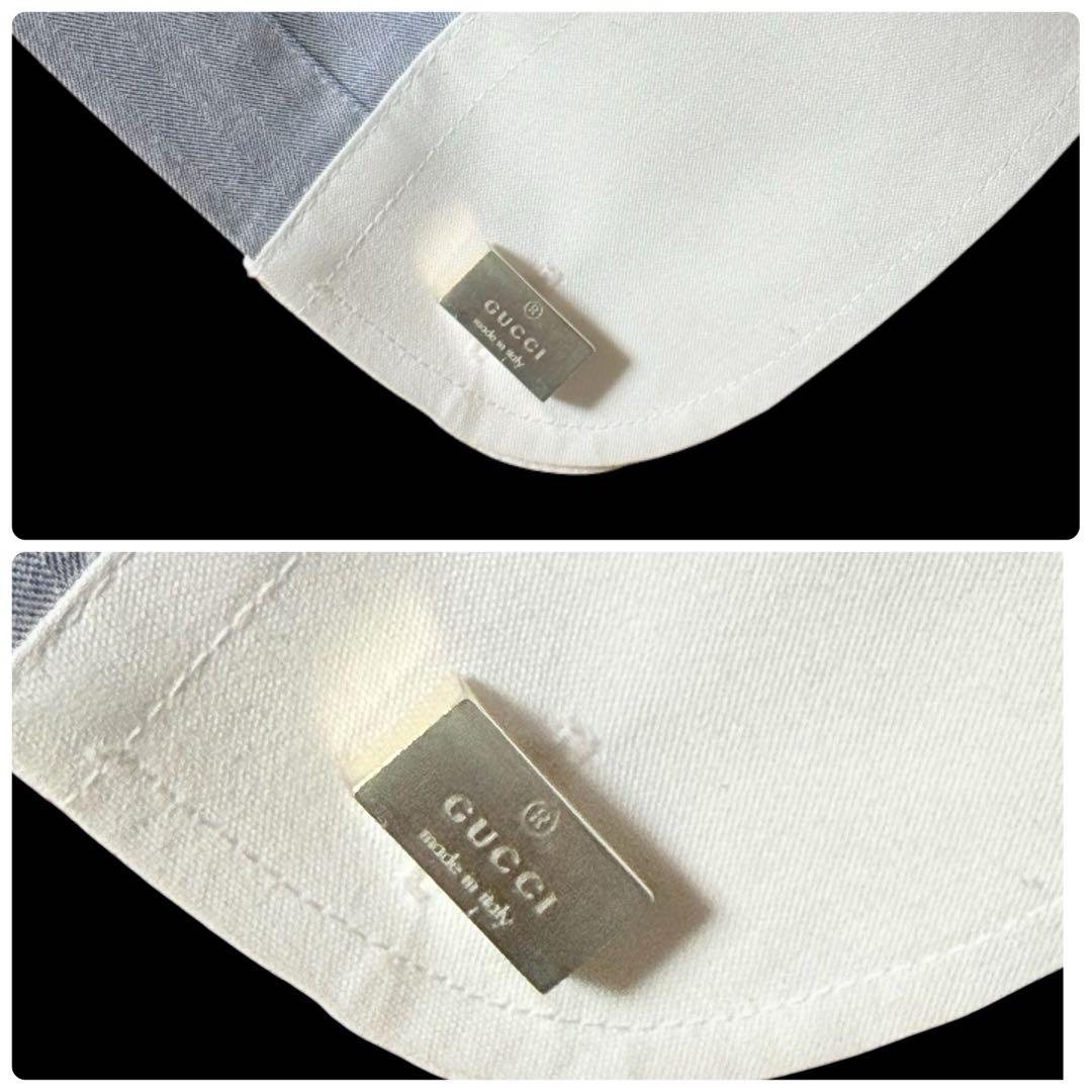 GUCCI ロゴ スクエア カフス シルバー F252075