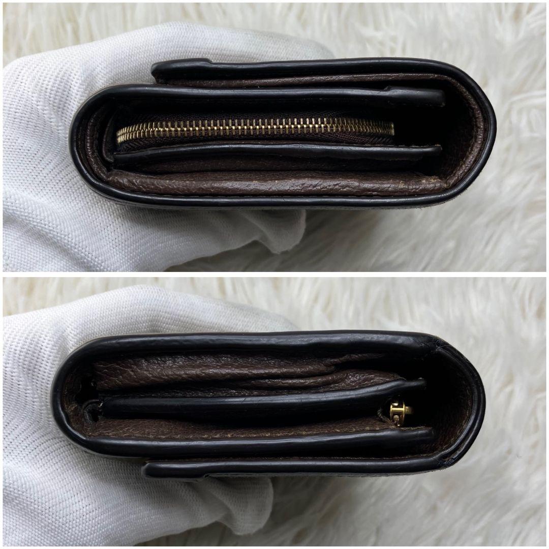 ✨美品✨グッチ オフィディア 二つ折り財布 GGマーモント シェリーライン