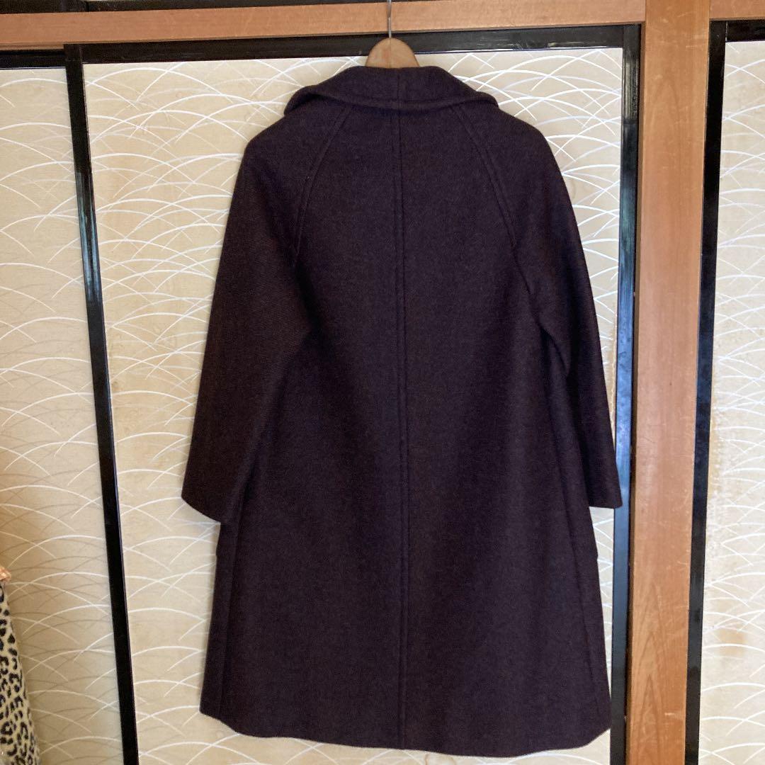 美品　ロングコートセリーヌ　カシミヤ入り