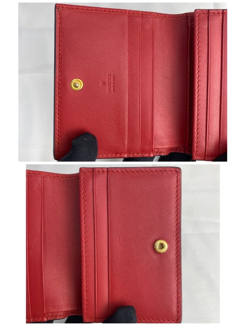 GUCCI GGスプリーム ミスティックキャット 二つ折り財布