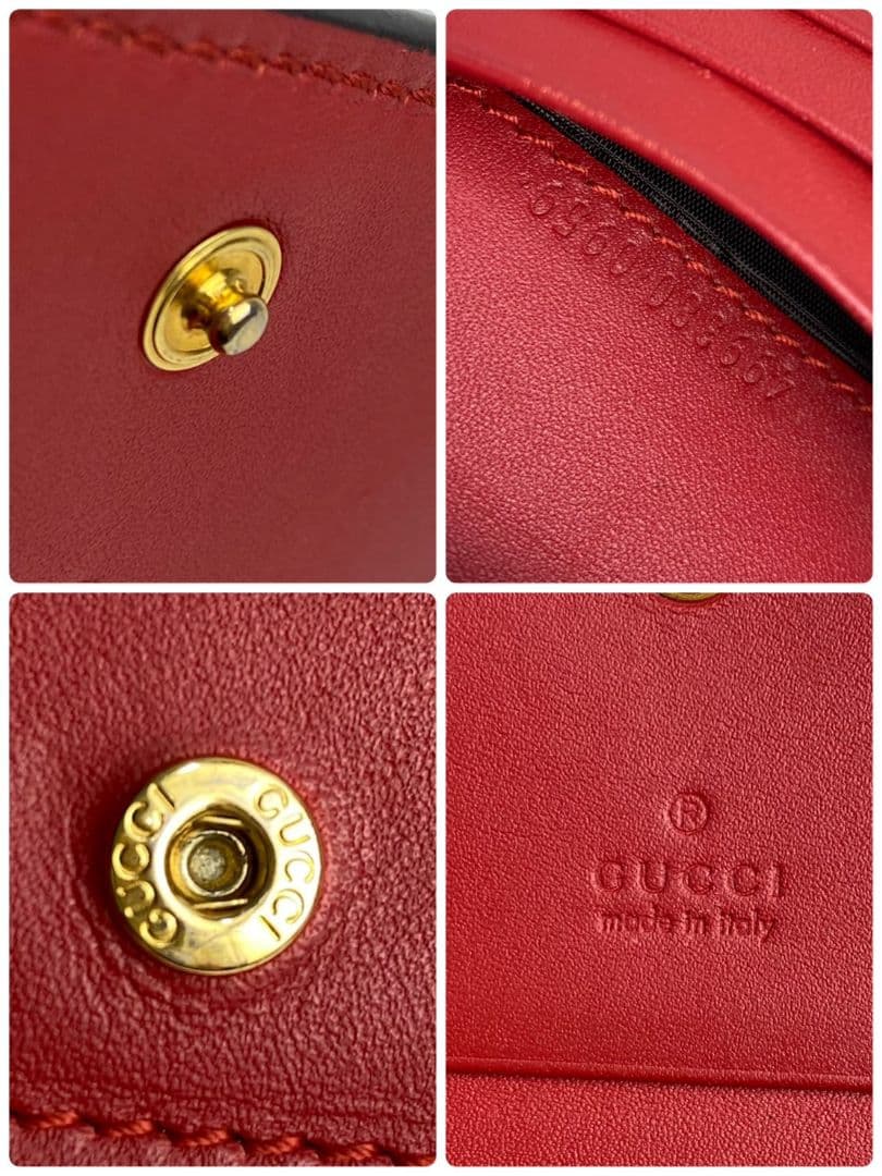 GUCCI GGスプリーム ミスティックキャット 二つ折り財布