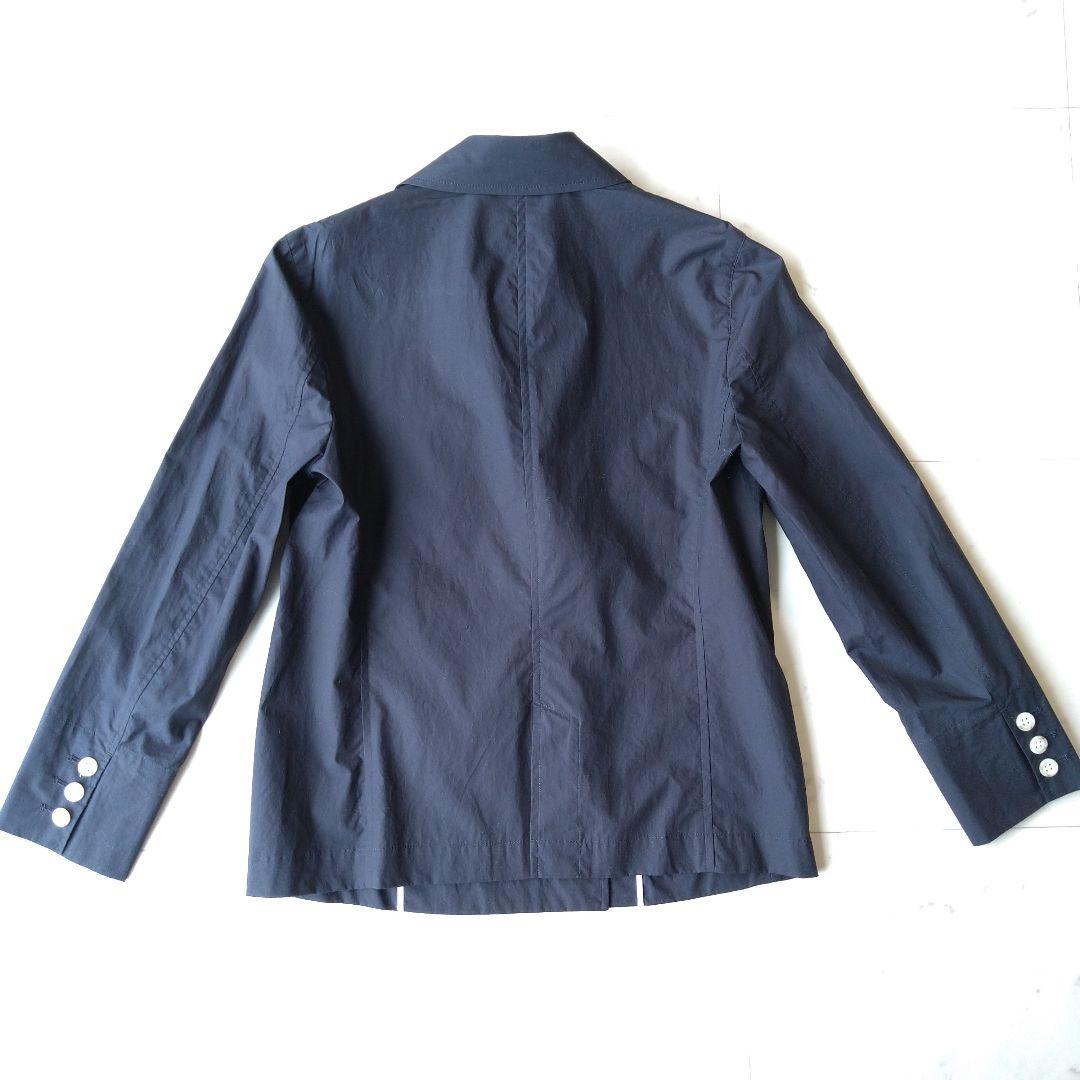 171 23区 小さいサイズ コットン ショートコート ジャケット ネイビー
