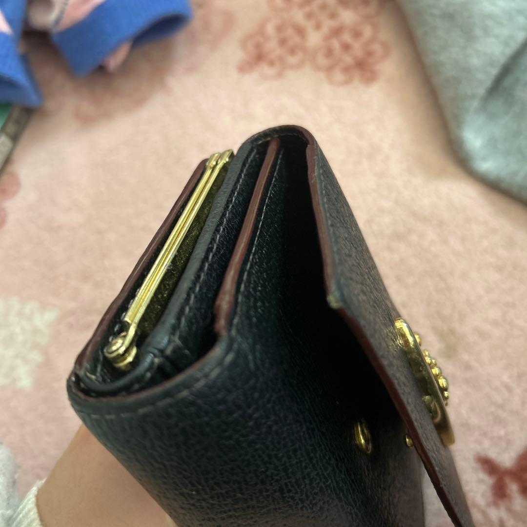 Vivienne Westwood 財布 がま口 黒 折り財布