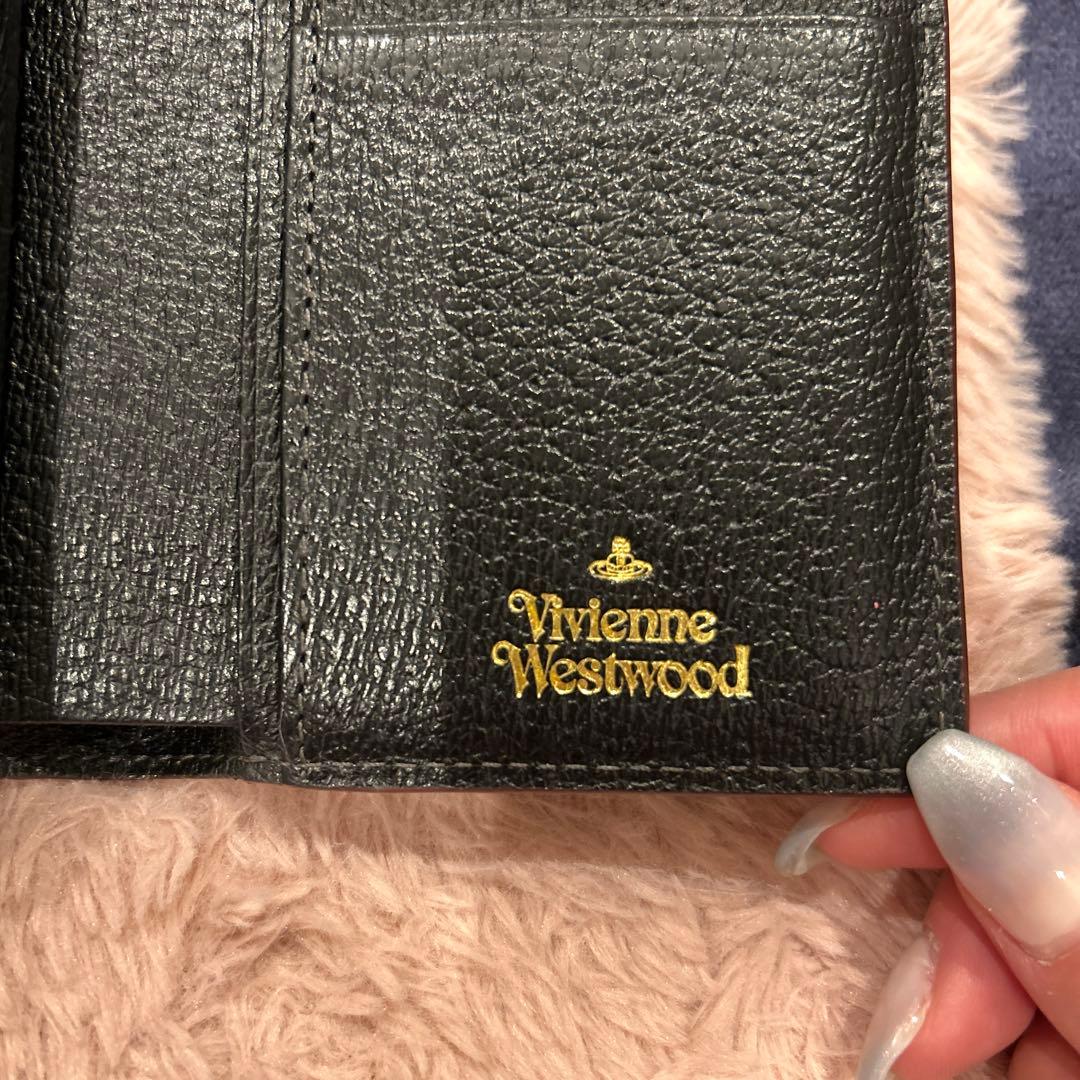 Vivienne Westwood 財布 がま口 黒 折り財布