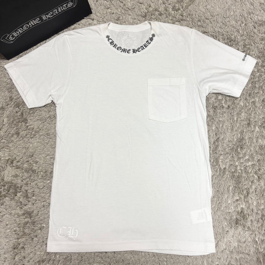 CHROME HEARTS クロムハーツ ネックプリント Tシャツ
