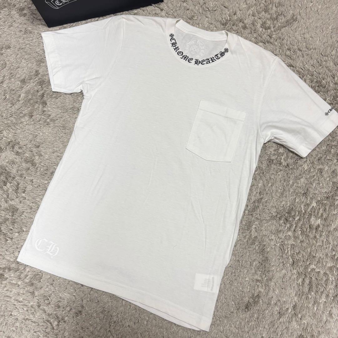 CHROME HEARTS クロムハーツ ネックプリント Tシャツ