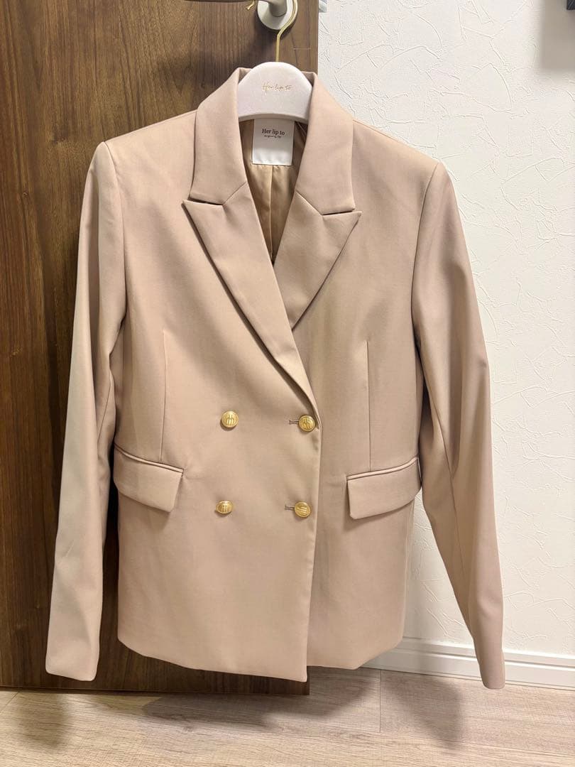 ジャケット・アウター Her lip to Trois Gold Button Blazer