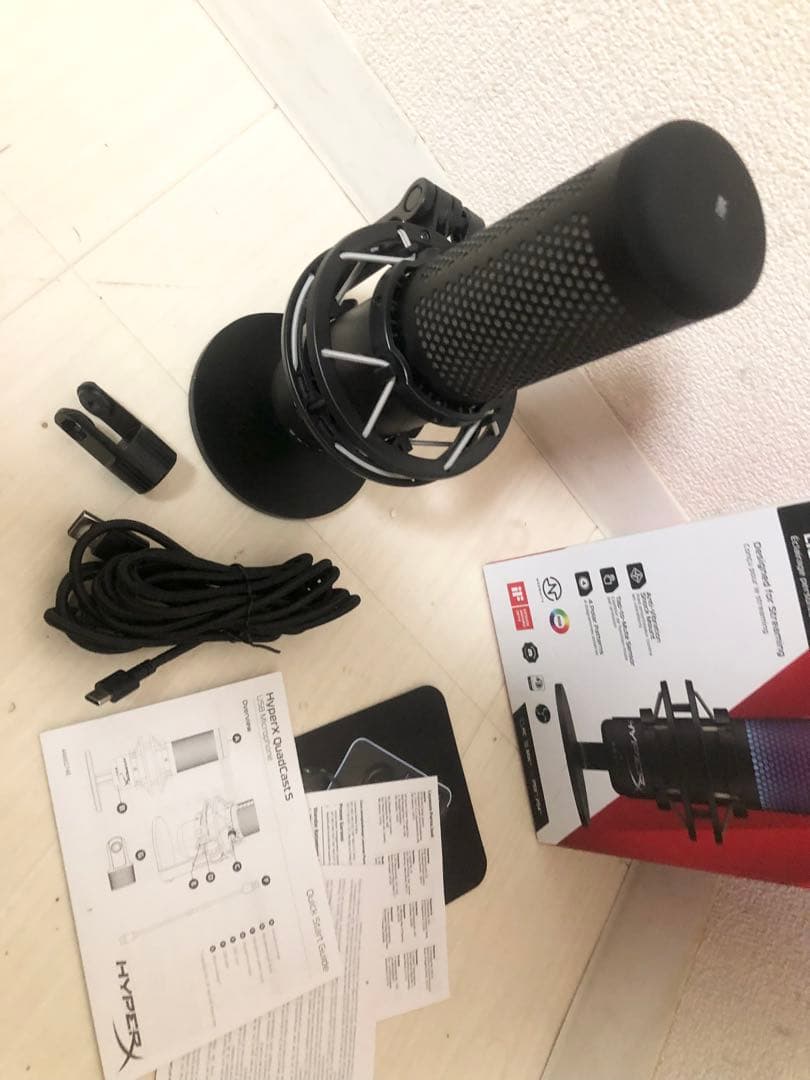 HyperX QuadCast S コンデンサーゲーミングUSBマイク￼