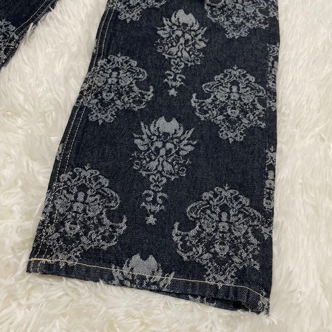 パンツ Ameri DAMASK JACQUARD STRAIGHT DENIM