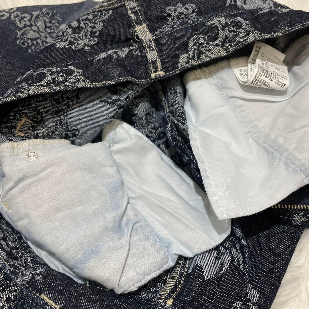 パンツ Ameri DAMASK JACQUARD STRAIGHT DENIM