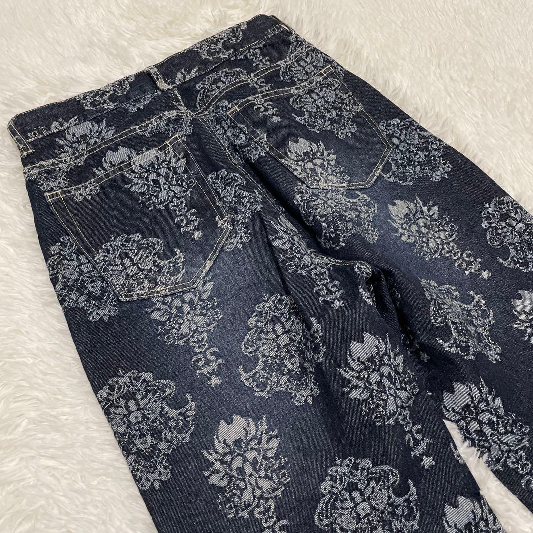 パンツ Ameri DAMASK JACQUARD STRAIGHT DENIM