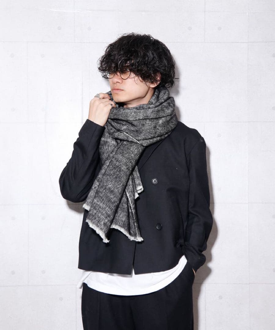 Re: ヤクウールストール　グレー　cthy