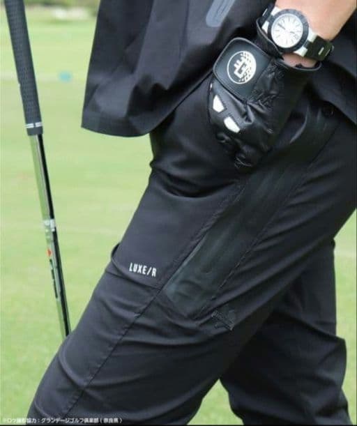 LUXE/R GOLF ラグジュゴルフ ストレッチ布帛パンツ 45855BKL③