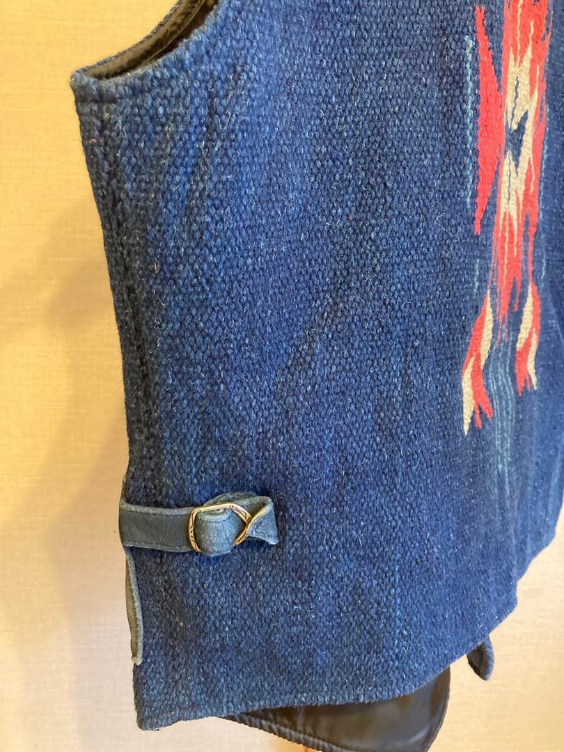 RRL indigo native柄ハンドウーブン ジャカード ベスト サイズS