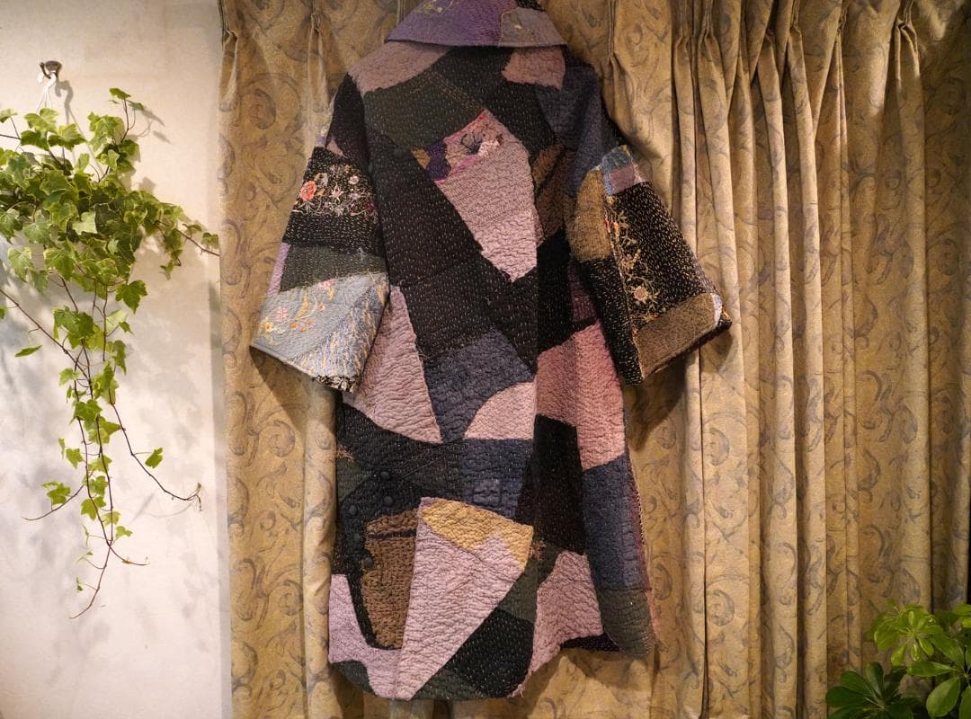 新品 ★ By Walid バイワリッド ヴィンテージシルク ロング コート