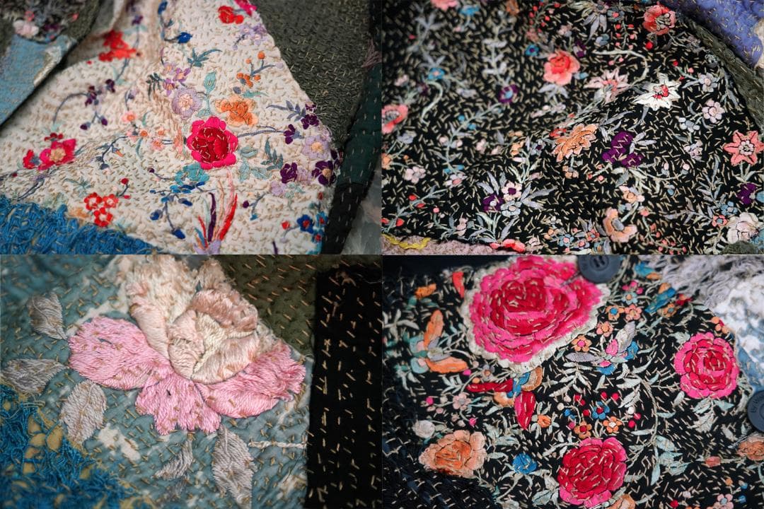新品 ★ By Walid バイワリッド ヴィンテージシルク ロング コート