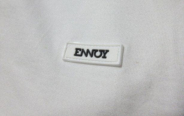 ENNOY エンノイ ラバーロゴ Tシャツ 白 L