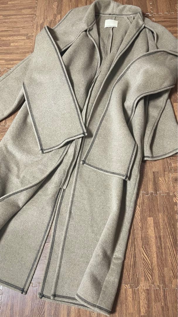 美品　GALLARDA GALANTE ストール付きステッチコート　35200円