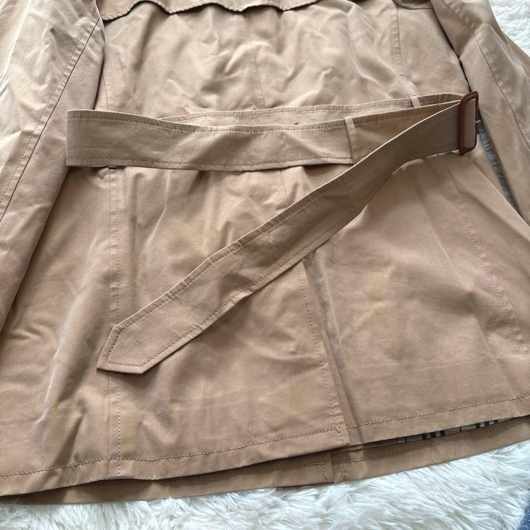 【ポン太様　BURBERRY LONDON】ノバチェック　コート　ベルト付き