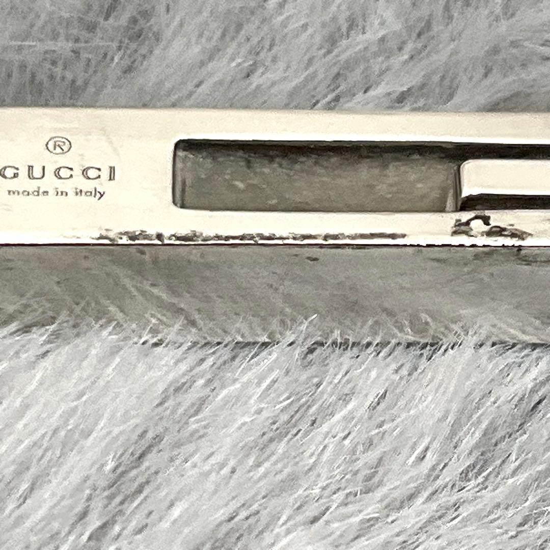 グッチ GUCCI ネックレス シルバー カットアウトGバー 喜平チェーン