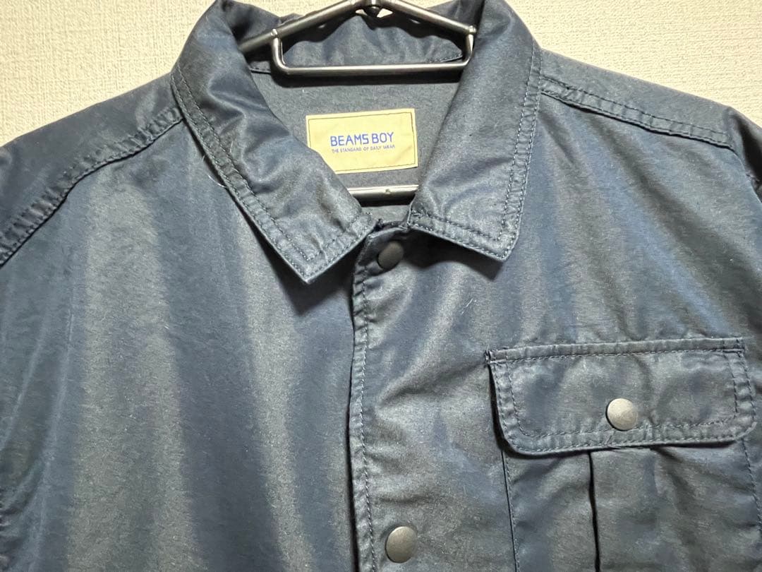 BEAMS BOY シャンブレー ギャバ ショート フィッシング ジャケット