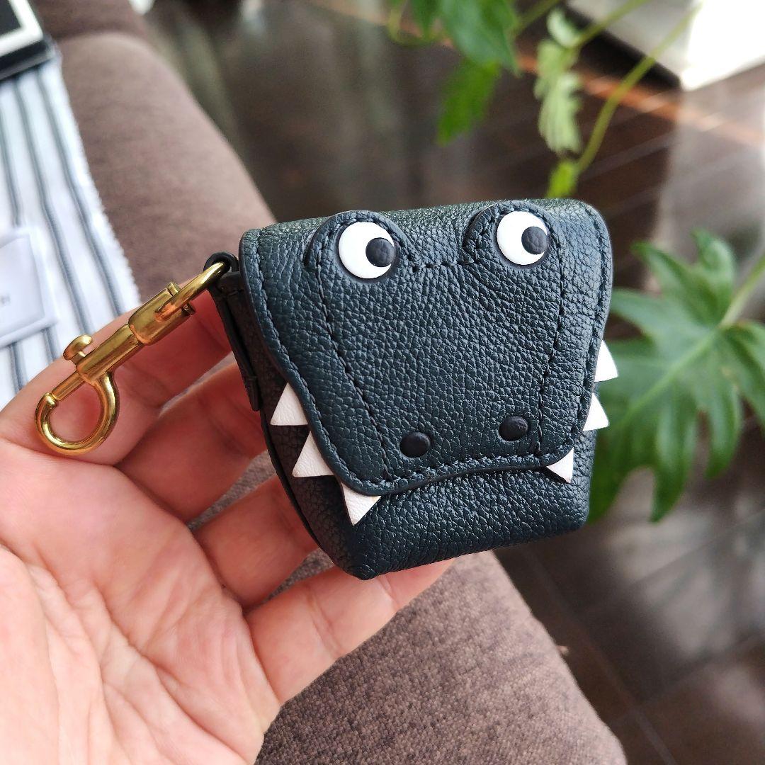 美品！アニヤハインドマーチ レザー　イヤフォンポーチ　クロコダイル