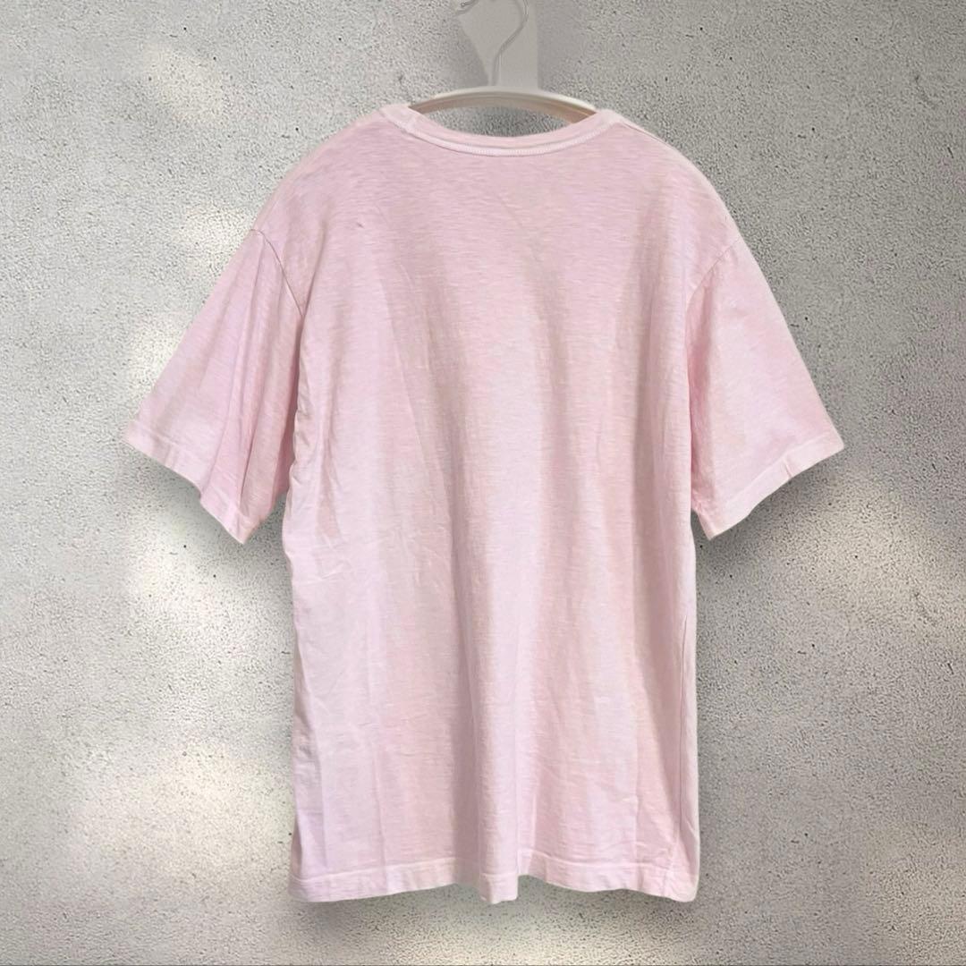 45R 天竺 908 45星Tシャツ 草染め R刺繍 胸ポケット 薄ピンク 3