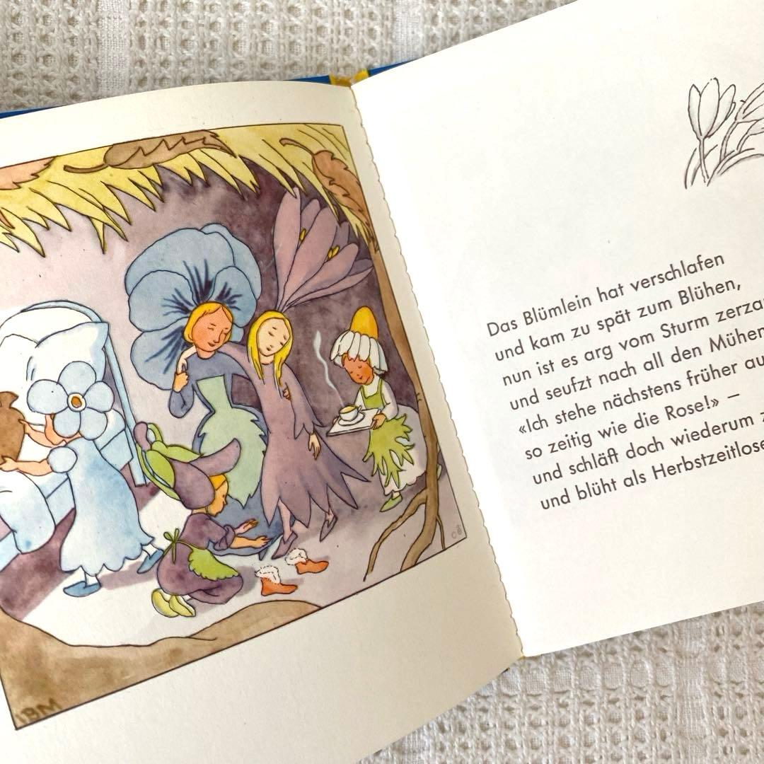 【レア】イーダボハッタ　ドイツの小さなあ絵本　冬の花　洋書　古書