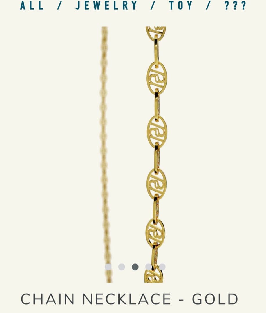 激レアPointless Journey　CHAIN NECKLACE-GOLD